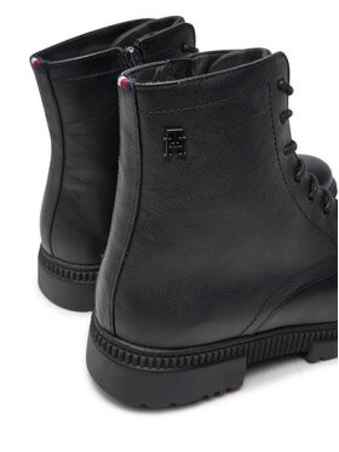 Tommy Hilfiger Kozaki Comfort Tl Texture Lth Boot FM0FM05182 Czarny