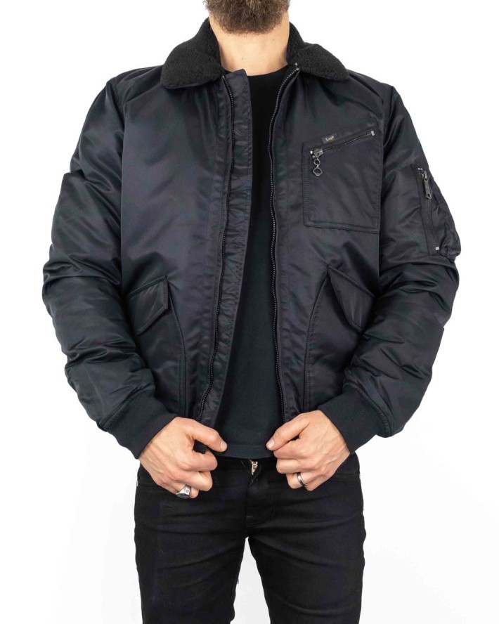 LEE FLIGHT JACKET BLACK L88GOS01