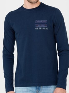 AERONAUTICA MILITARE Granatowy longsleeve
