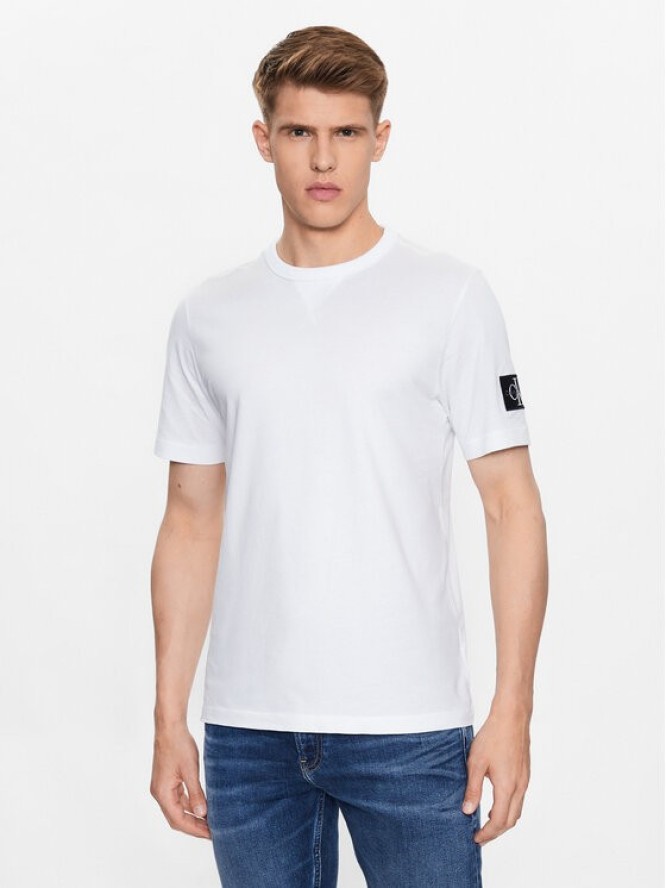 Calvin Klein Jeans T-Shirt J30J323484 Biały Regular Fit