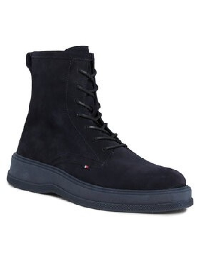 Tommy Hilfiger Trzewiki Th Everyday Core Suede Boot FM0FM04660 Granatowy