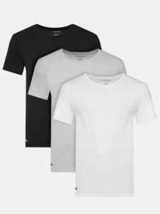Lacoste Komplet 3 t-shirtów TH9007 Kolorowy Slim Fit