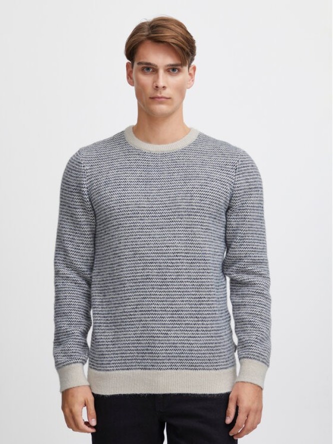 Casual Friday Sweter 20504895 Écru Regular Fit