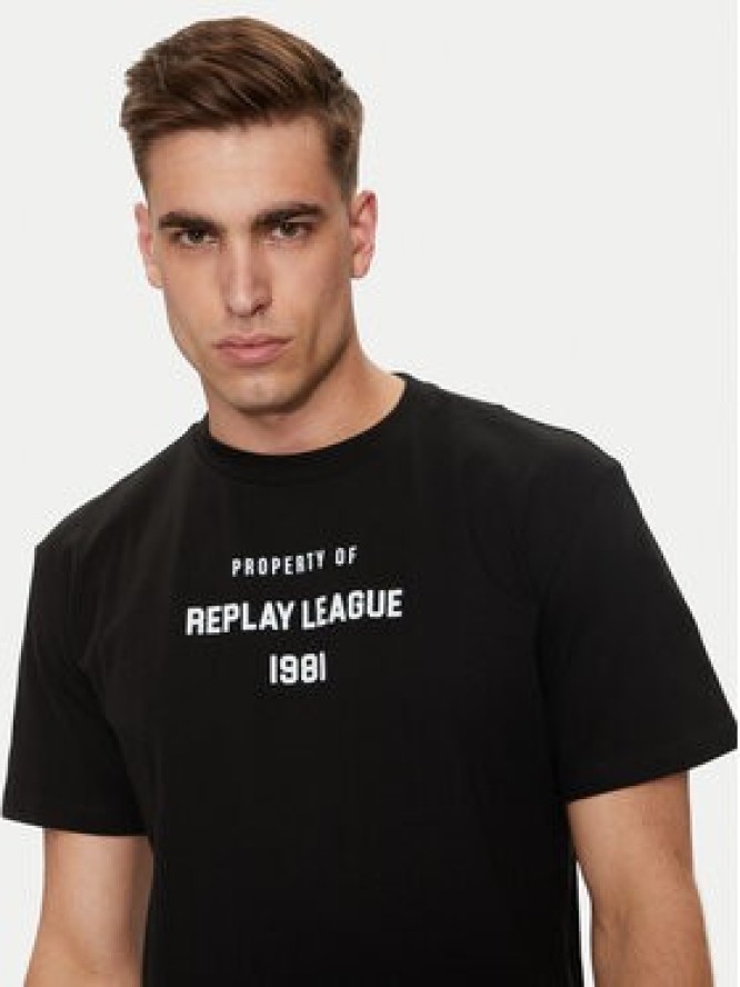 Replay T-Shirt M6925 .000.23608P Czarny Regular Fit