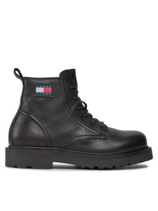 Tommy Jeans Trapery Tjm Ruberized Lace Up Boot EM0EM01276 Czarny