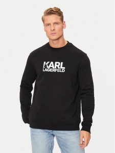 KARL LAGERFELD Bluza 705091 544917 Czarny Regular Fit