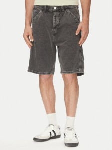 Jack&Jones Szorty jeansowe Alex 12273238 Szary Baggy Fit