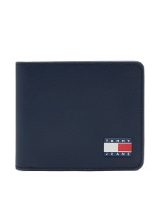 Tommy Jeans Duży Portfel Męski Tjm Heritage Leather Cc Wallet AM0AM13371 Granatowy