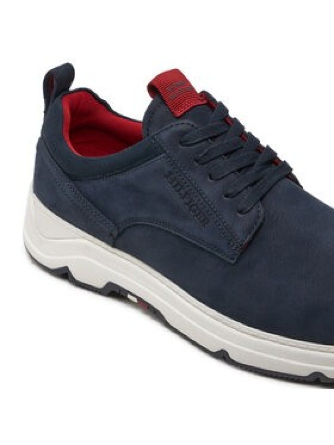 Tommy Hilfiger Sneakersy Nubuck Mix Hybrid Shoe FM0FM05092 Granatowy