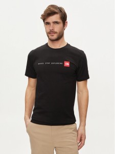 The North Face T-Shirt Never Stop NF0A87NS Czarny Regular Fit