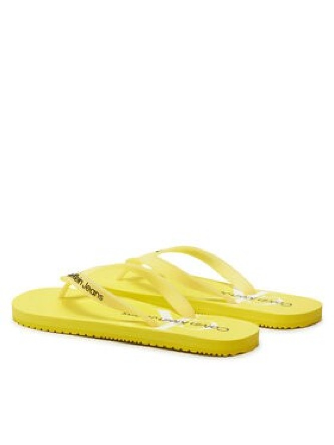 Calvin Klein Jeans Japonki Beach Sandal Monogram Tpu YM0YM00838 Żółty