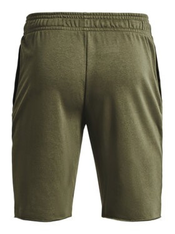 Under Armour Szorty sportowe UA RIVAL TERRY SHORT 1361631 Khaki Regular Fit