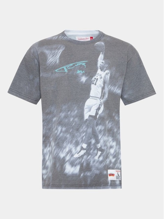 Mitchell & Ness T-Shirt TCRW3401 Szary Regular Fit