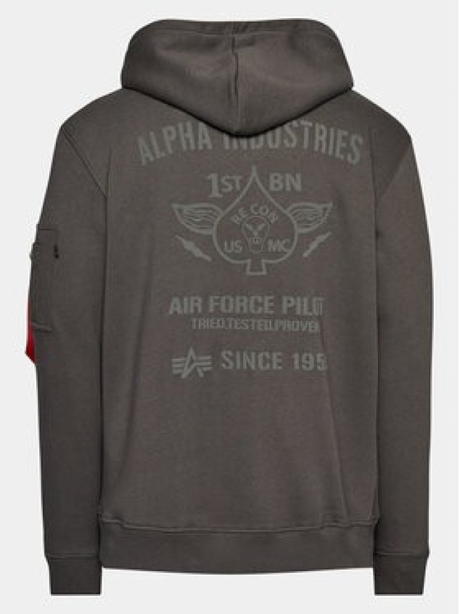 Alpha Industries Bluza Air Force 138337 Szary Regular Fit