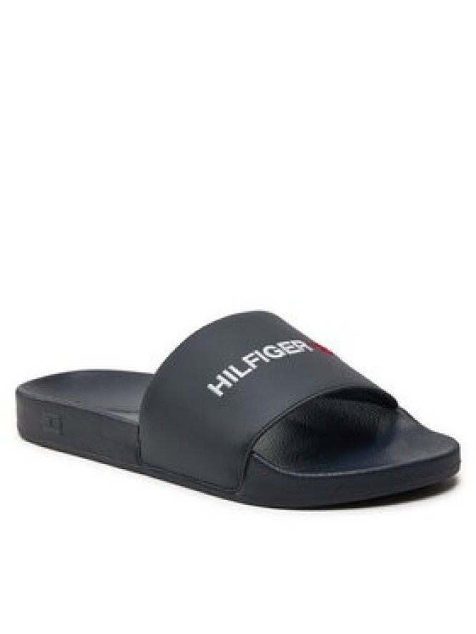 Tommy Hilfiger Klapki Hilfiger 85 Pool Slide FM0FM05021 Granatowy