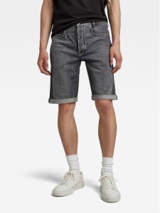 G-Star Raw Szorty jeansowe D10064-D324-D908 Szary Slim Fit