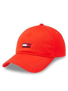 Tommy Jeans Czapka z daszkiem Tjm Elongated Flag Cap AM0AM11692 Czerwony