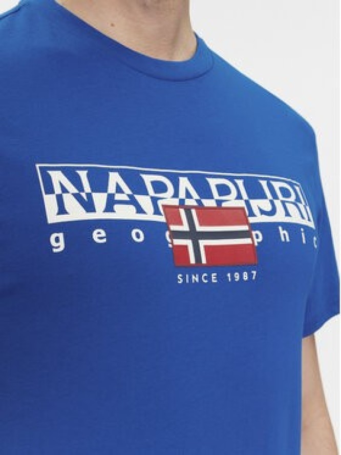 Napapijri T-Shirt S-Aylmer NP0A4HTO Niebieski Regular Fit