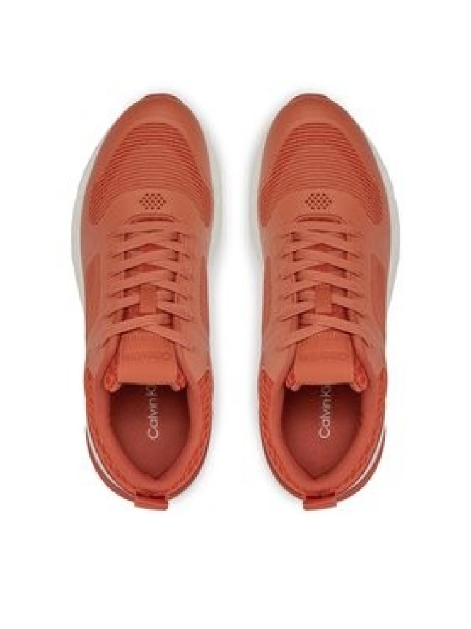 Calvin Klein Sneakersy Low Top Lace Up Tech HM0HM01283 Brązowy