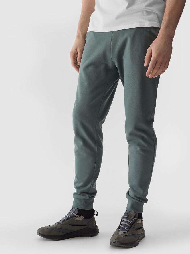 Spodnie dresowe joggery męskie - khaki