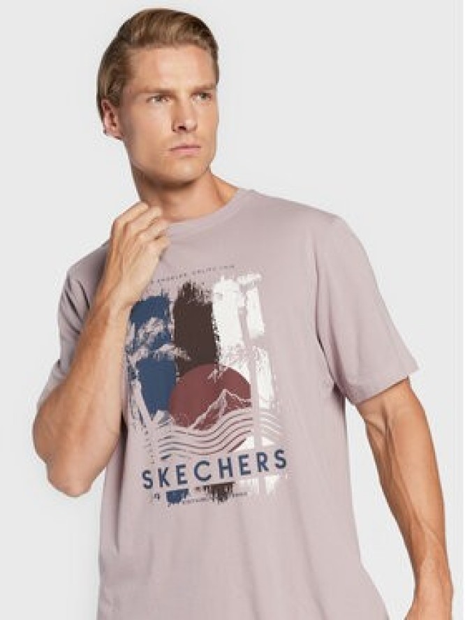 Skechers T-Shirt Endeavour MTS338 Fioletowy Regular Fit