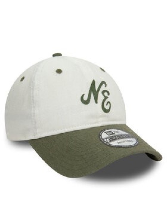 New Era Czapka z daszkiem Linen Script 920 Ne 60503545 Écru