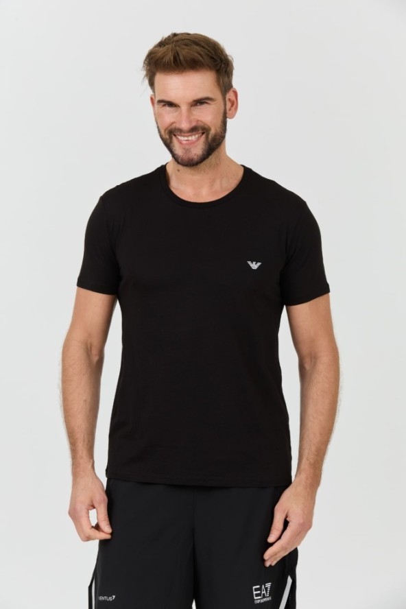 EMPORIO ARMANI Czarny t-shirt basique