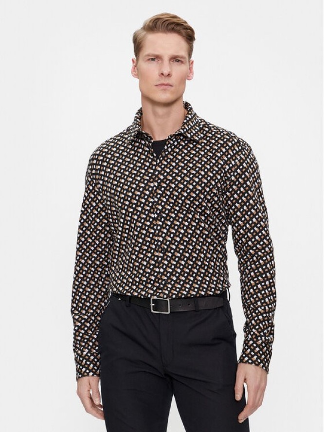 Boss Koszula C-Hal-Kent-C1-223 50508833 Beżowy Slim Fit