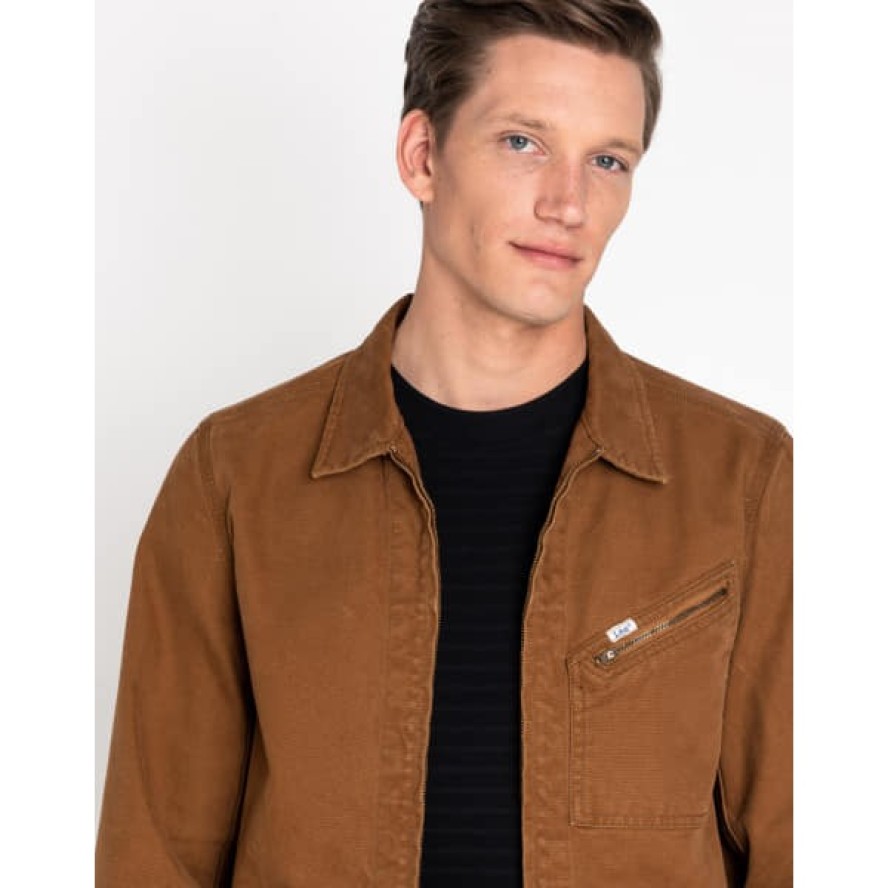 LEE 191J JACKET MĘSKA KURTKA PRZEJŚCIOWA TOFFEE L191LU20