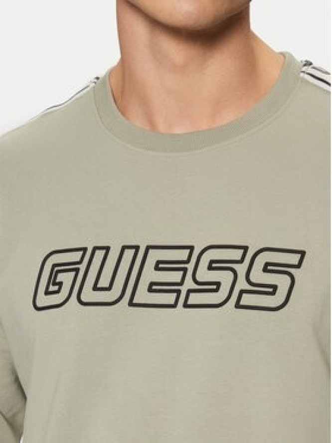 Guess Bluza Z4GQ24 K6ZS1 Zielony Regular Fit