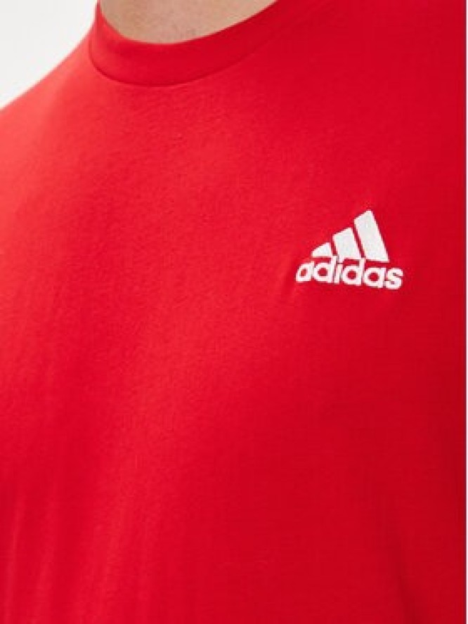 adidas T-Shirt Essentials Single Jersey Embroidered Small Logo T-Shirt IC9290 Czerwony Regular Fit