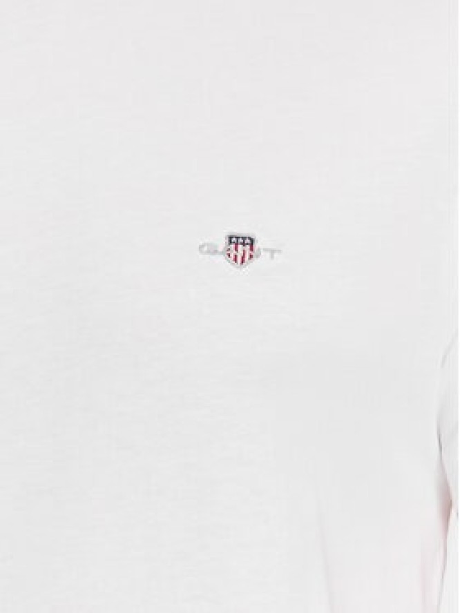 Gant T-Shirt Shield 2003185 Biały Slim Fit