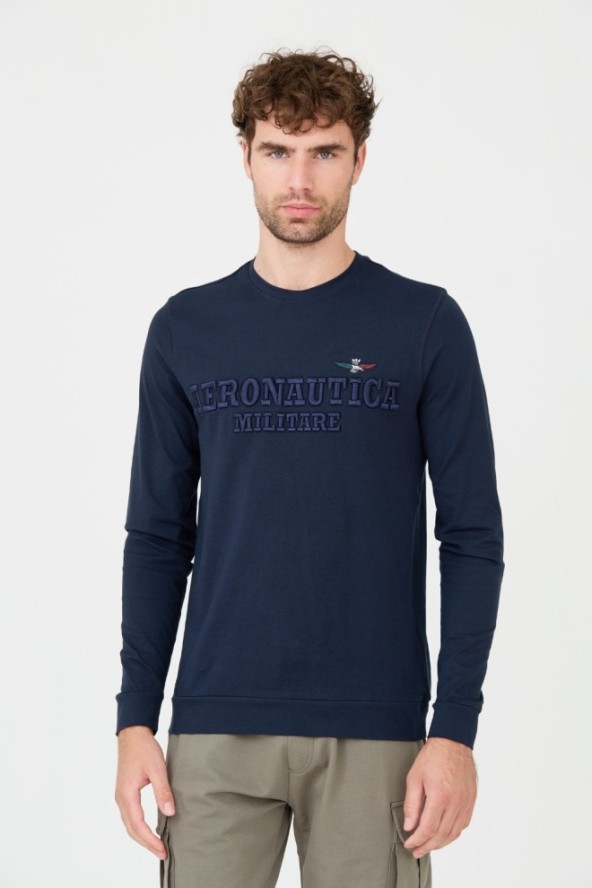 AERONAUTICA MILITARE Granatowy longsleeve