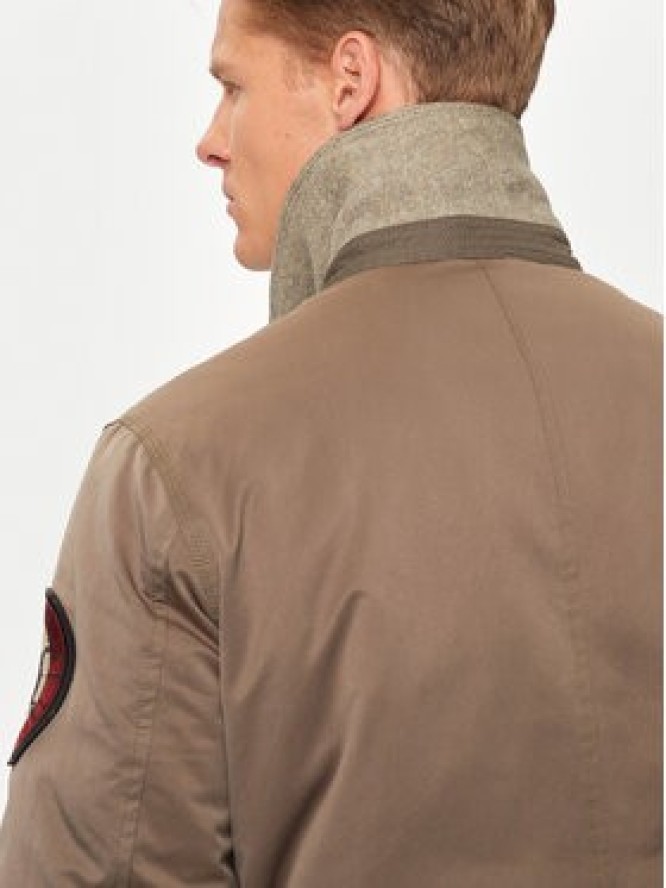 Aeronautica Militare Kurtka bomber 242AB2190CT3376 Brązowy Regular Fit