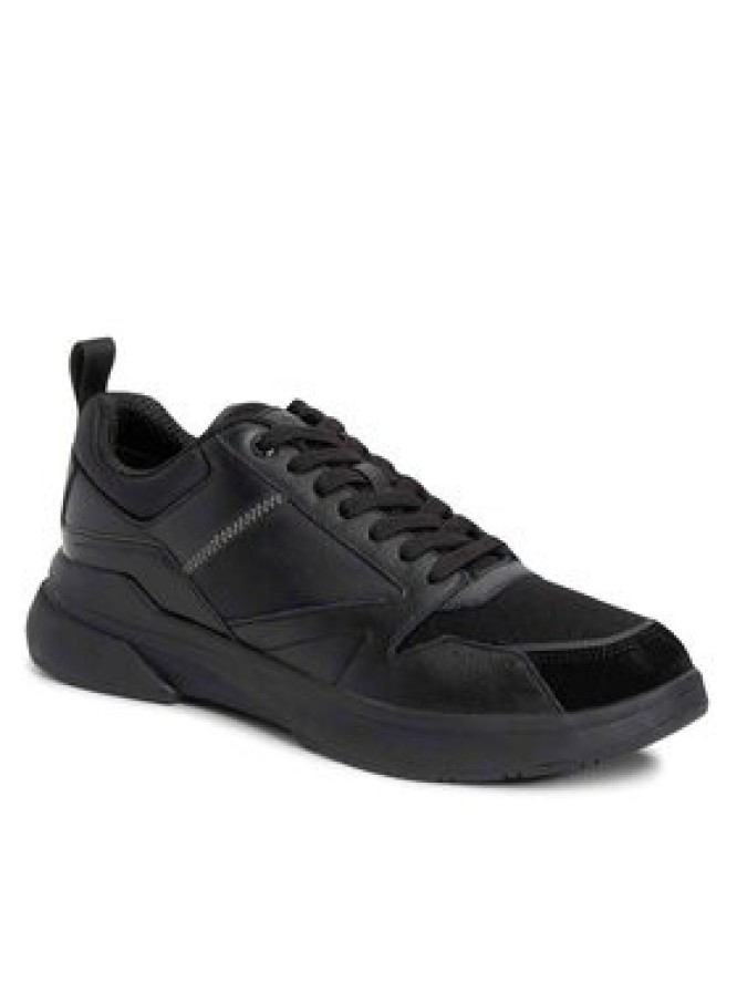 Calvin Klein Sneakersy Low Top Lace Up Mix HM0HM01044 Czarny