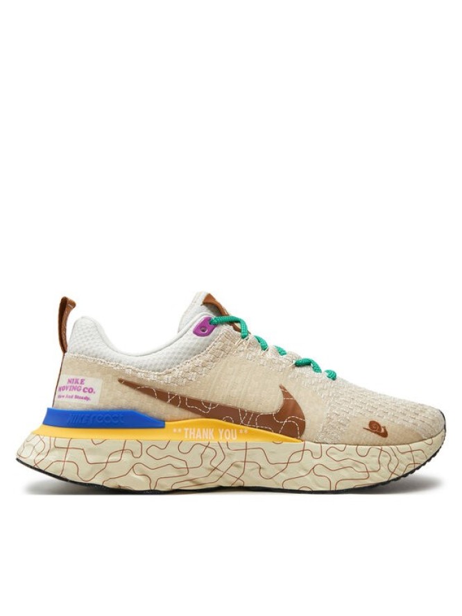 Nike Buty do biegania React Infinity Run Fk 3 Prm DZ3025 001 Beżowy