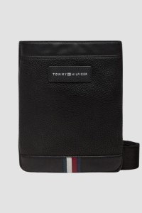 TOMMY HILFIGER Czarna saszetka męska z ekoskóry