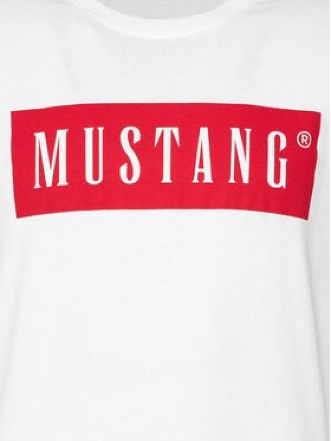 Mustang T-Shirt 1014749 Biały Regular Fit