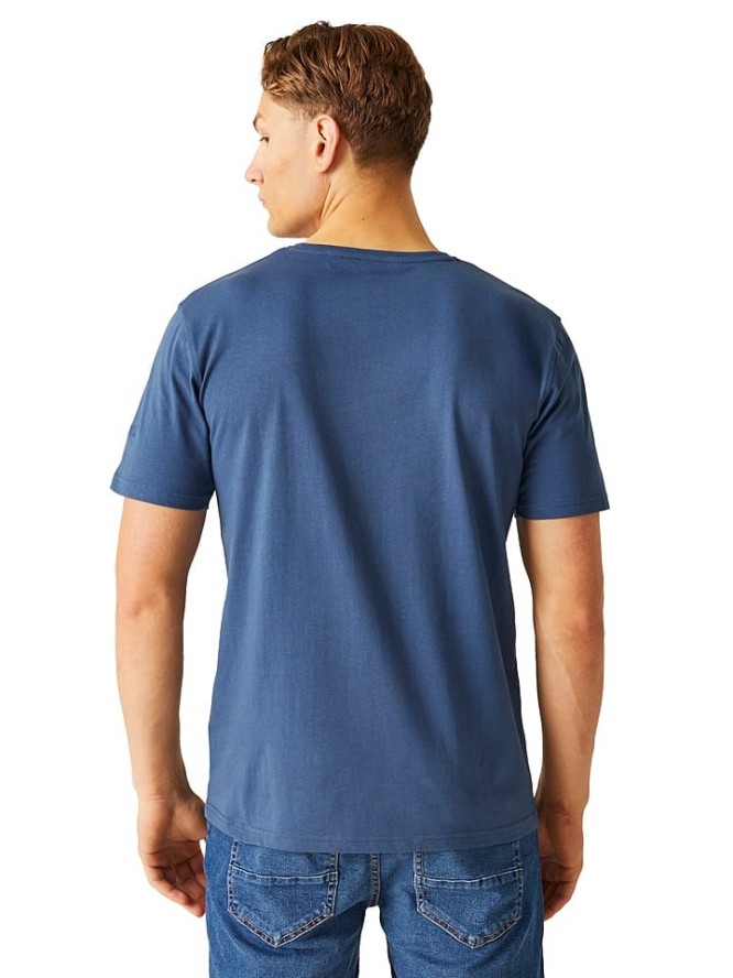 Regatta Koszulka "Cline VIII" w kolorze niebieskim rozmiar: M