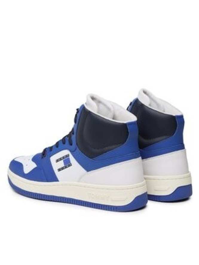 Tommy Jeans Sneakersy Mid Cut Basket EM0EM01164 Niebieski