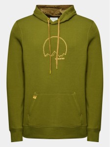 Viking Bluza Bamboo Panaka Hoodie Man 730/25/3888 Zielony Regular Fit