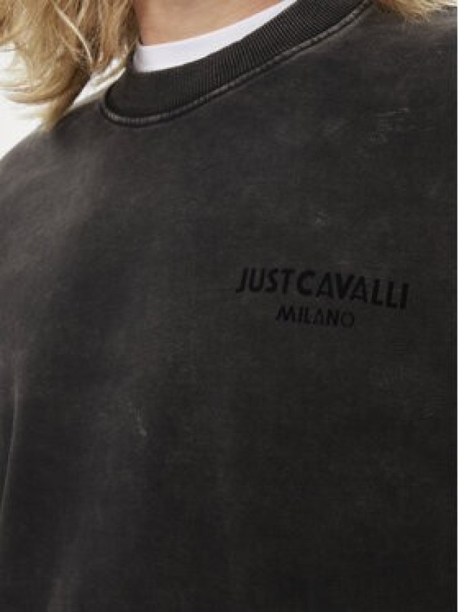 Just Cavalli Bluza 76OAIE03 Szary Regular Fit