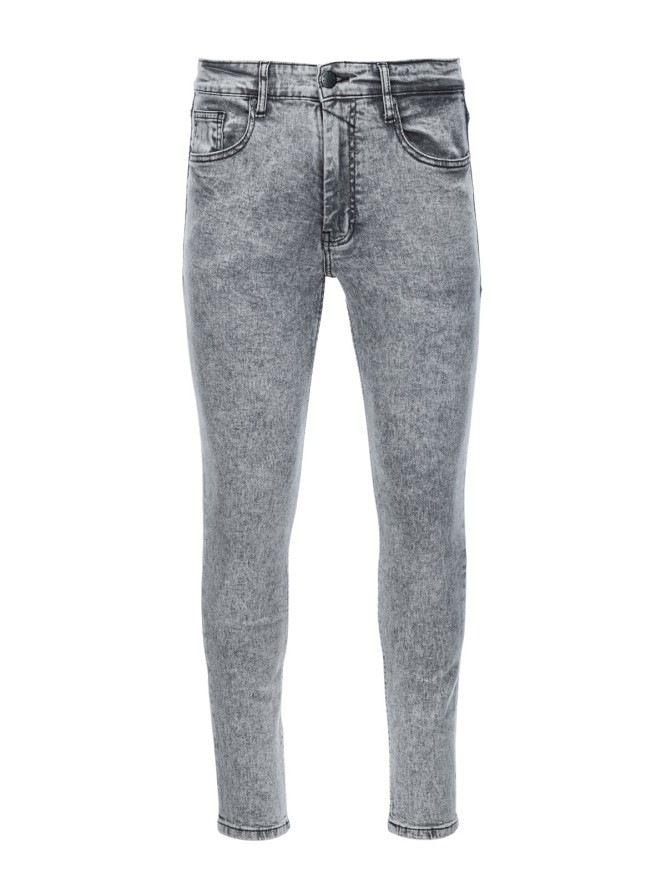 Spodnie męskie jeansowe SKINNY FIT - szare V1 P1062 - XXL