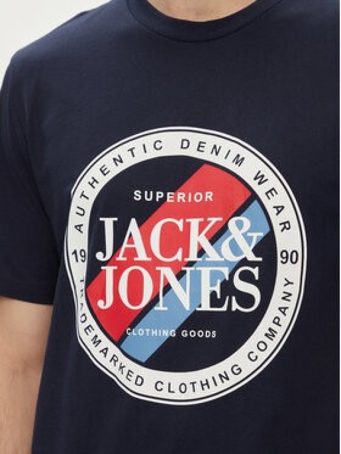 Jack&Jones T-Shirt Loof 12248624 Granatowy Standard Fit