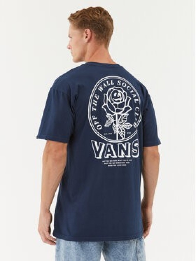 Vans T-Shirt Off The Wall Social Club Ss Tee VN0008S0 Niebieski Classic Fit