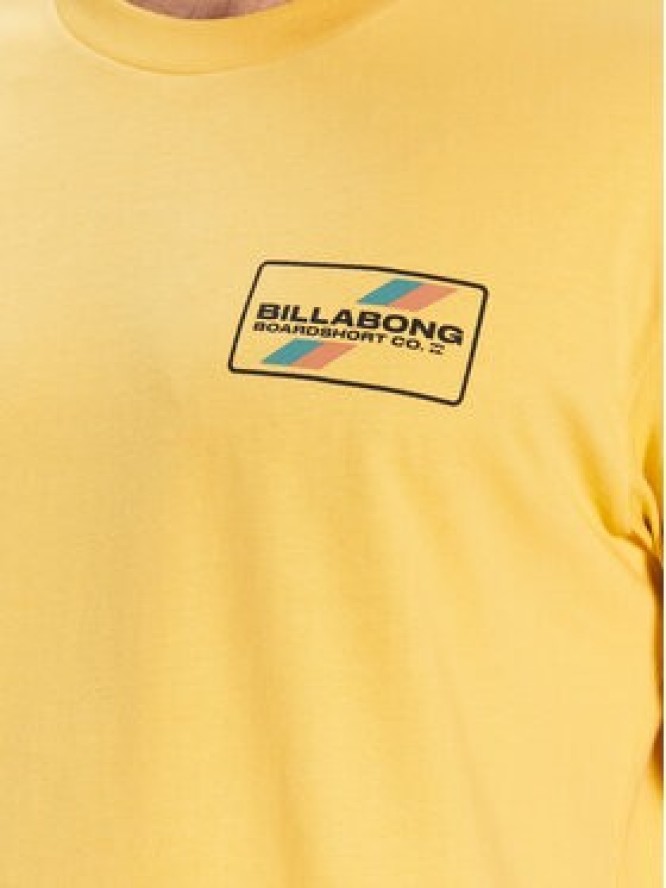 Billabong T-Shirt Walled ABYZT01700 Żółty Regular Fit