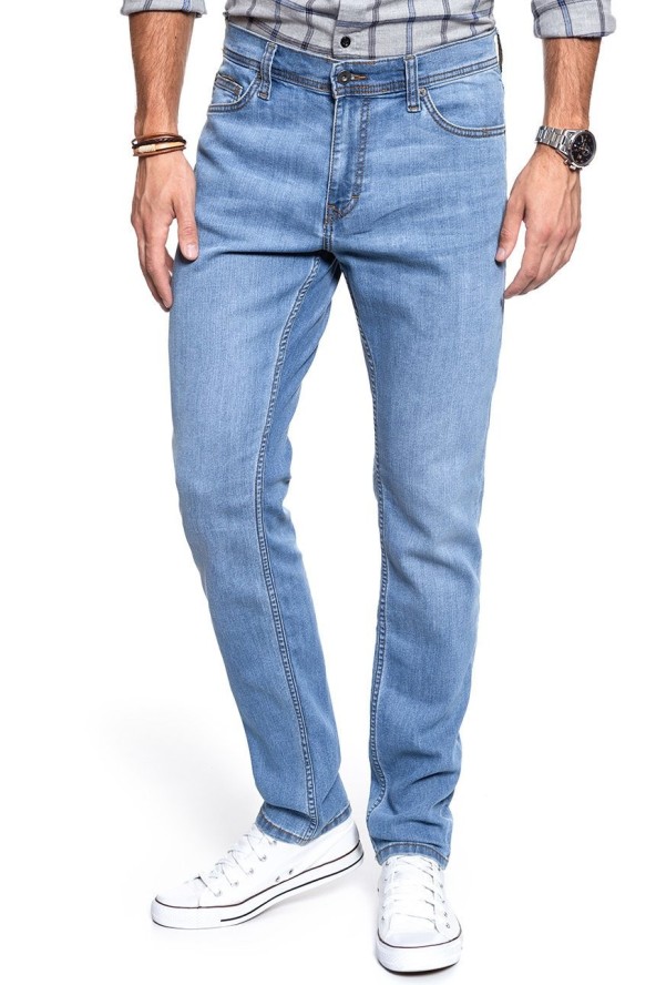 SPODNIE MĘSKIE MUSTANG Jeans Bosten Slim Fit Light Blue 1007660 5000 302