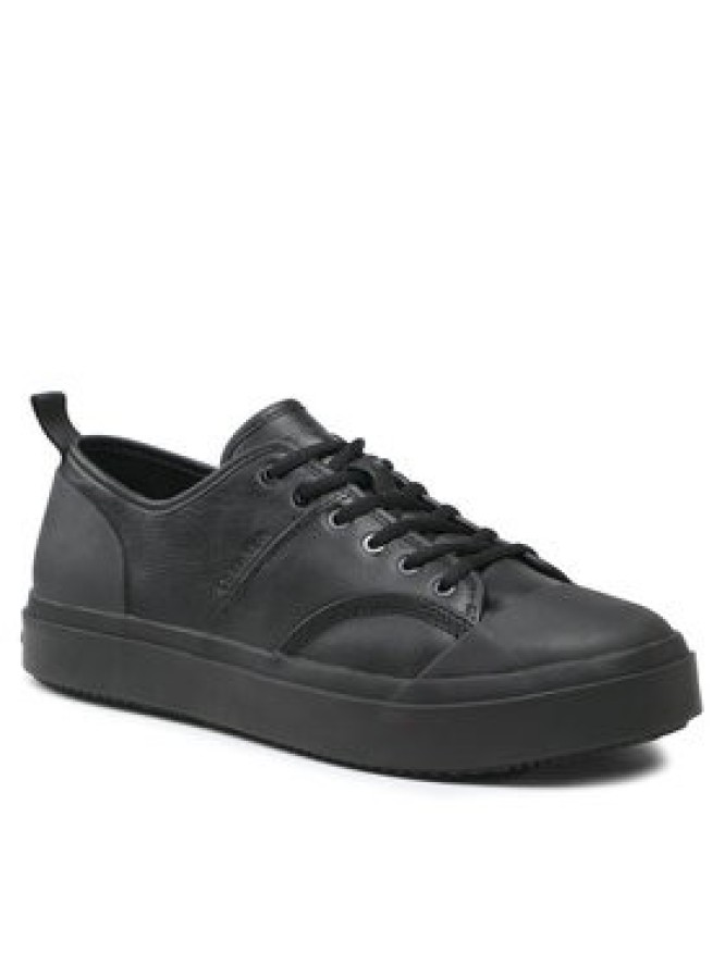 Calvin Klein Trampki Low Top Lace Up Lth HM0HM01045 Czarny