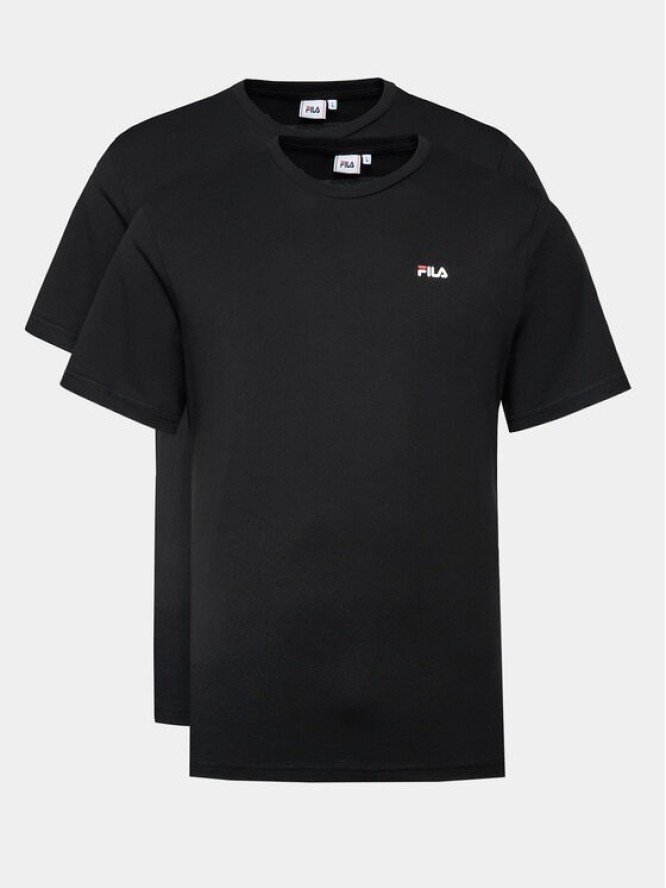 Fila Komplet 2 t-shirtów FAM0083 Czarny Regular Fit