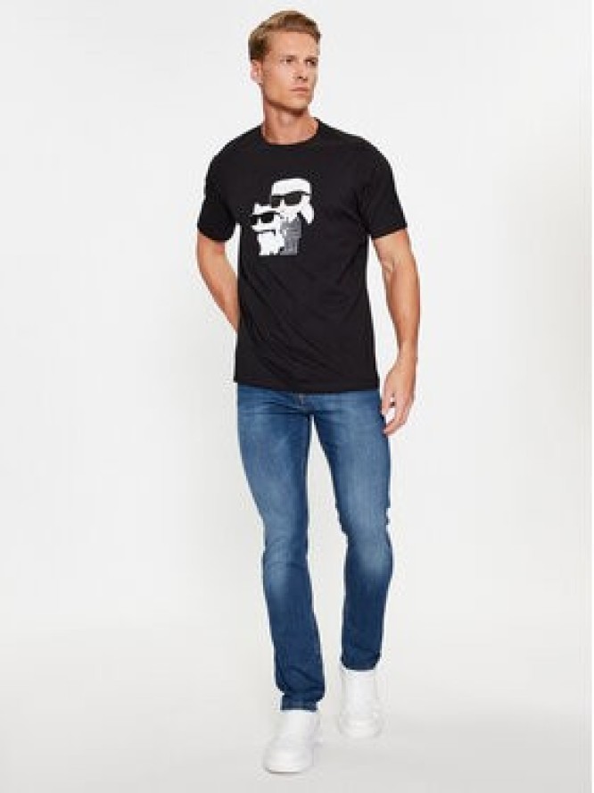 KARL LAGERFELD T-Shirt 755061 534241 Czarny Regular Fit